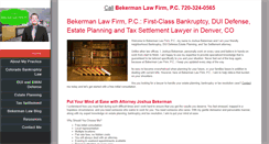 Desktop Screenshot of bekermanlawfirm.com