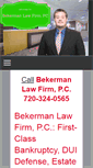 Mobile Screenshot of bekermanlawfirm.com