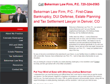 Tablet Screenshot of bekermanlawfirm.com